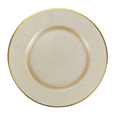 Metallic Glass Service Plate/Charger