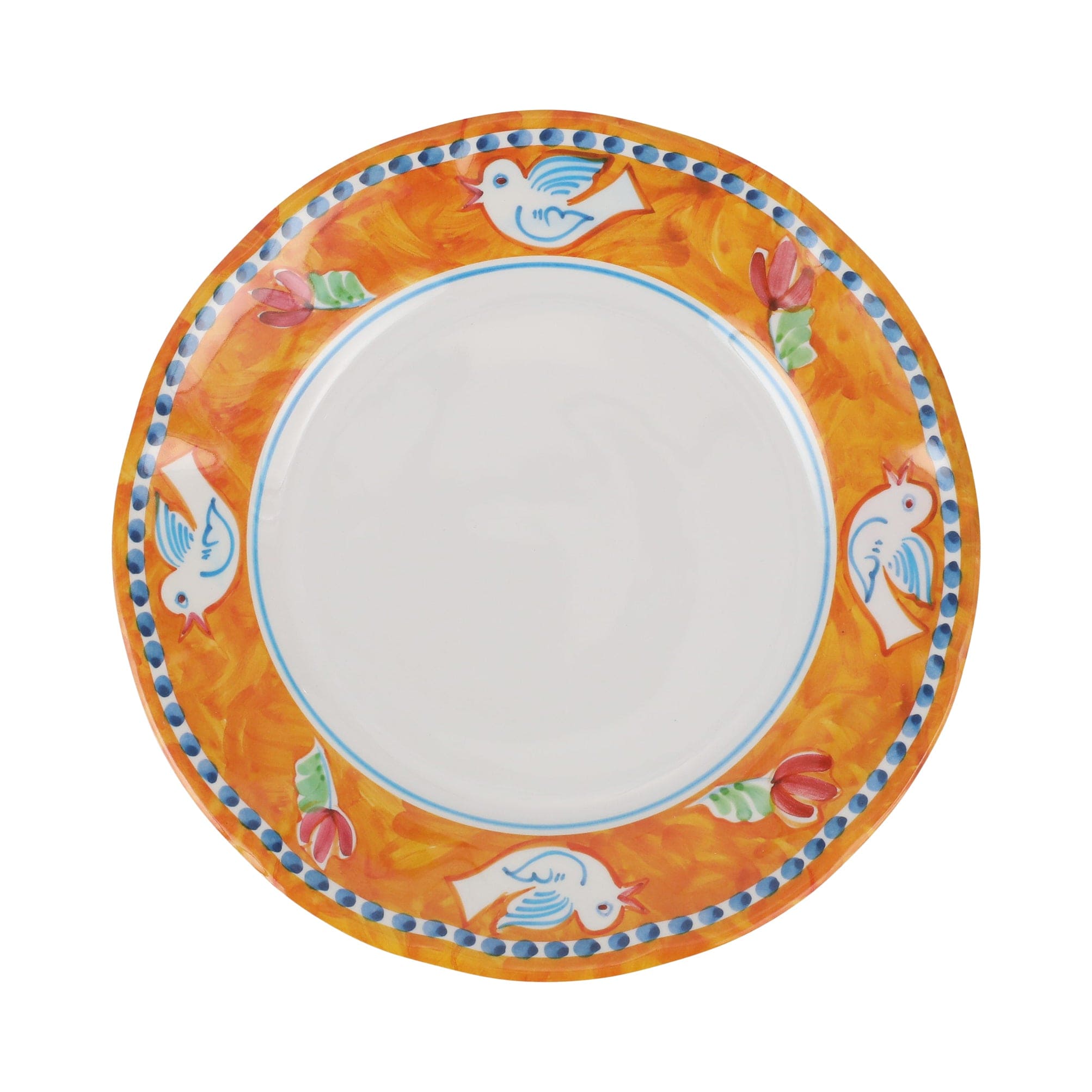 Melamine Campagna Uccello Dinner Plate - Set of 8