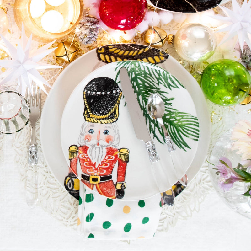 Nutcrackers Red Salad Plate