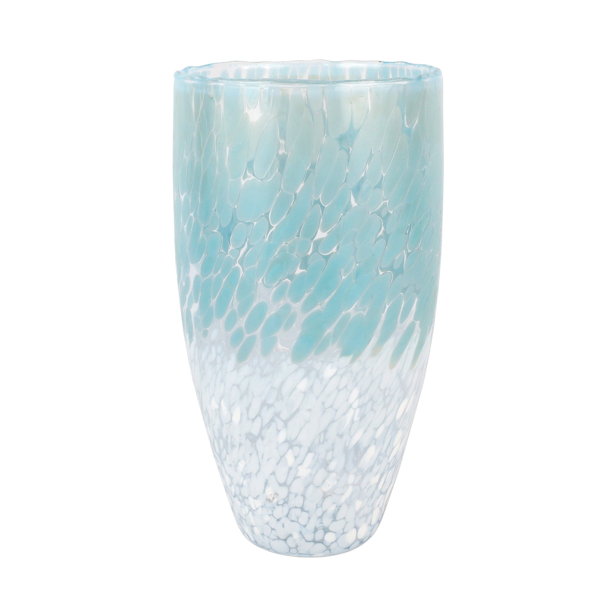 Nuvola Light Blue and White Tall Vase – VIETRI