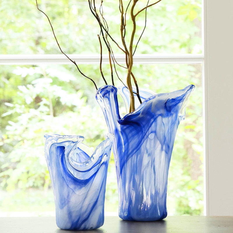 Onda Glass Cobalt Large Vase