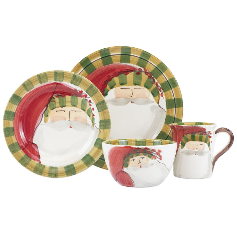 Old St. Nick Striped Hat Four-Piece Place Setting by VIETRI