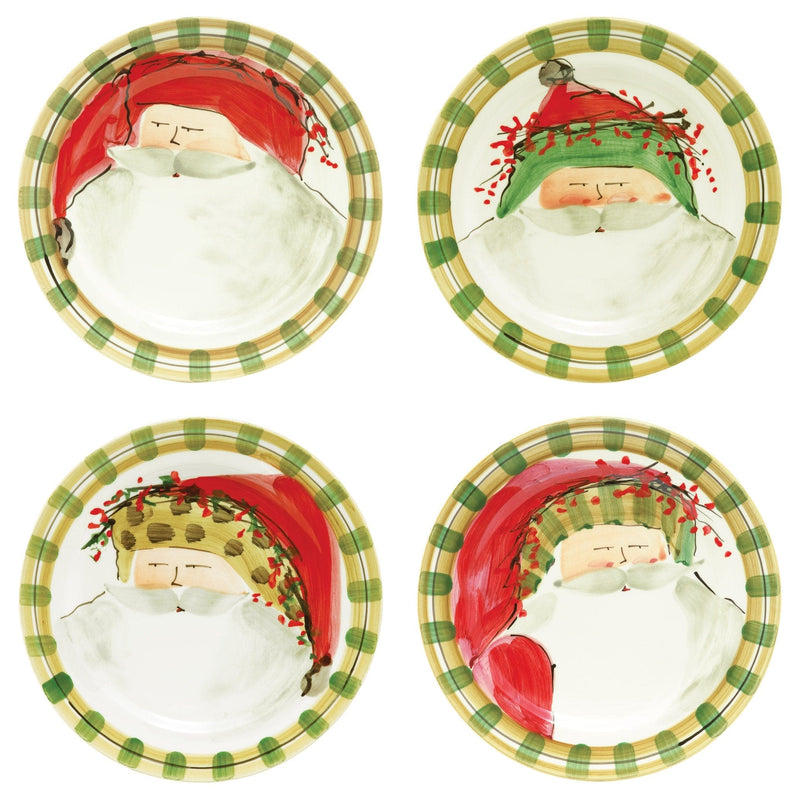 Old St Nick Assorted Dinner Plates - Set of 4 by VIETRI
