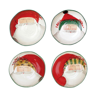 Old St. Nick Assorted Pasta Bowls - Set of 4 by VIETRI