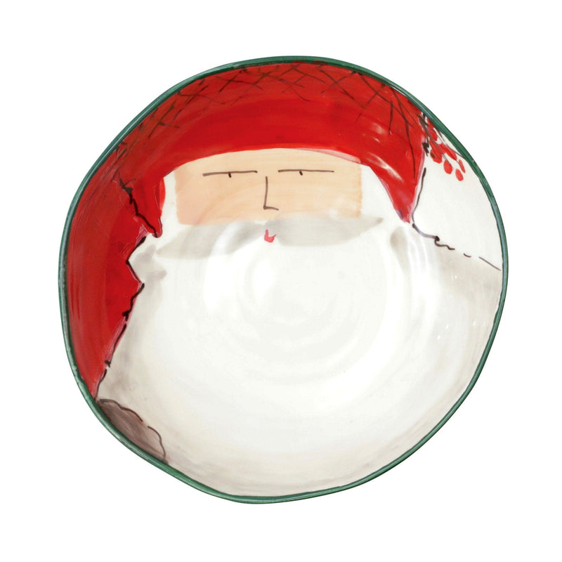 Old St. Nick Pasta Bowl - Red Hat by VIETRI