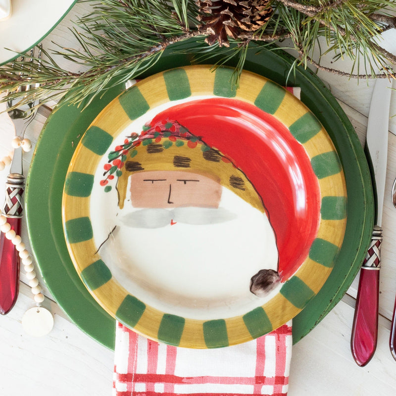 Old St. Nick Multicultural Round Salad Plate - Animal Hat