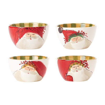 Old St Nick Assorted Cereal Bowls - Set of 4 by VIETRI