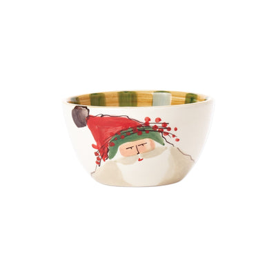 Old St. Nick Cereal Bowl - Green Hat by VIETRI