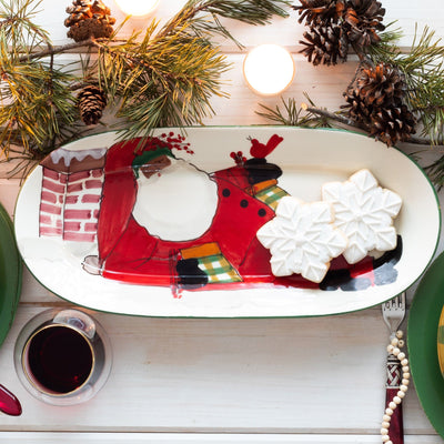 Old St. Nick Multicultural Small Oval Platter