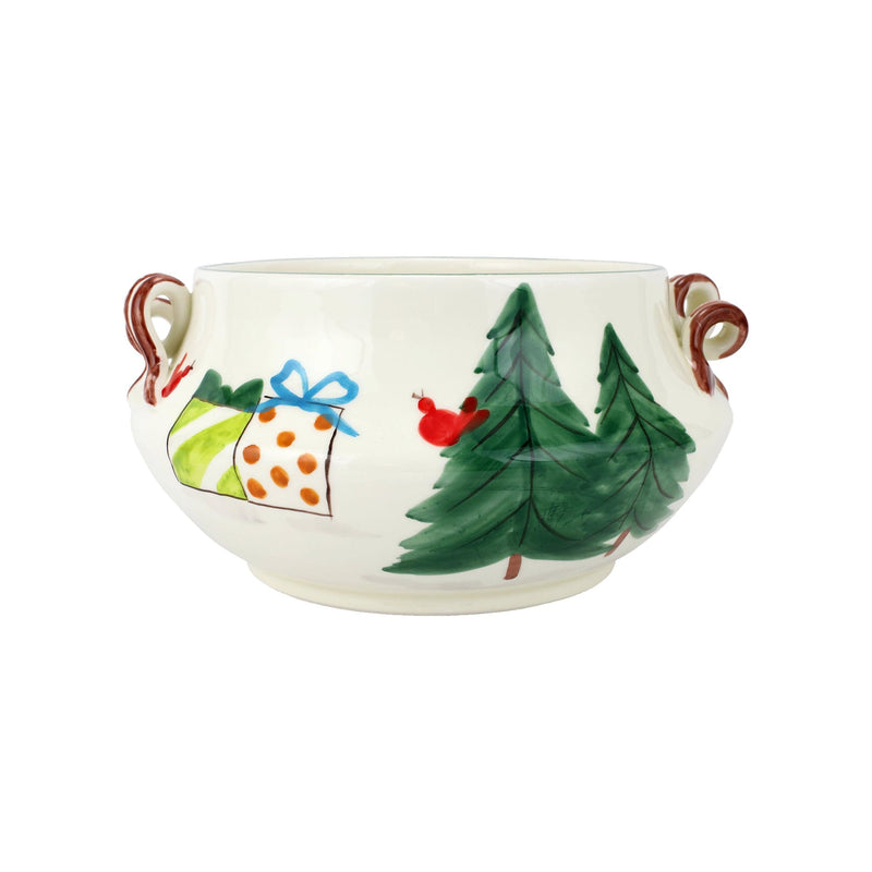Old St. Nick Cachepot w/ Gifts