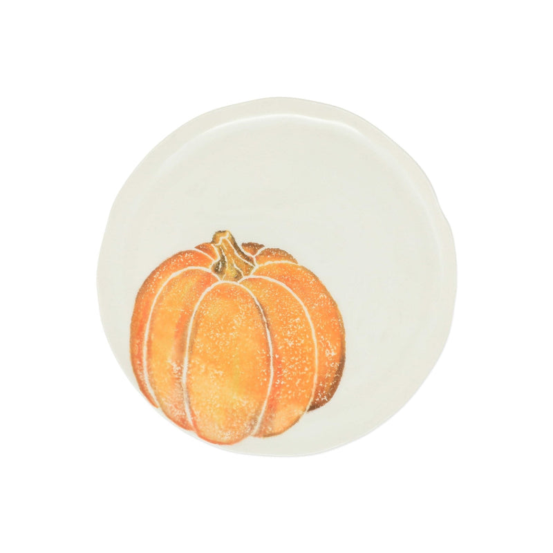 Pumpkins Salad Plate - Orange Small Pumpkin by VIETRI