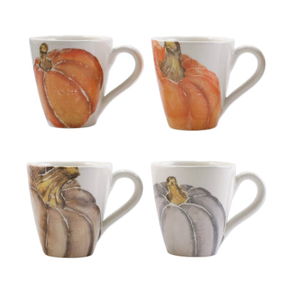 Pumpkins Assorted Mugs - Set of 4 by VIETRI