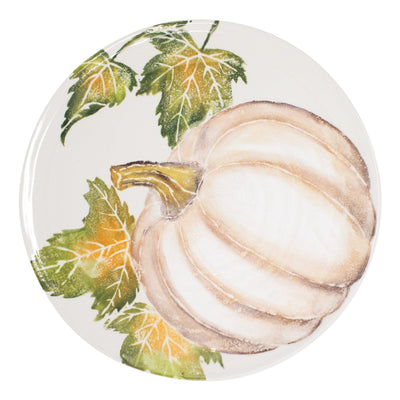 Pumpkins Round Platter w/ Pumpkin by VIETRI