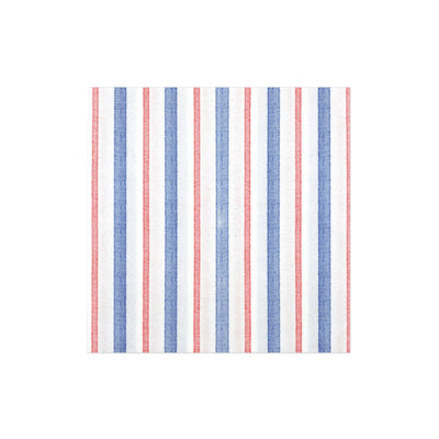 Papersoft Napkins Americana Stripe Dinner Napkins (Pack of 20) by VIETRI