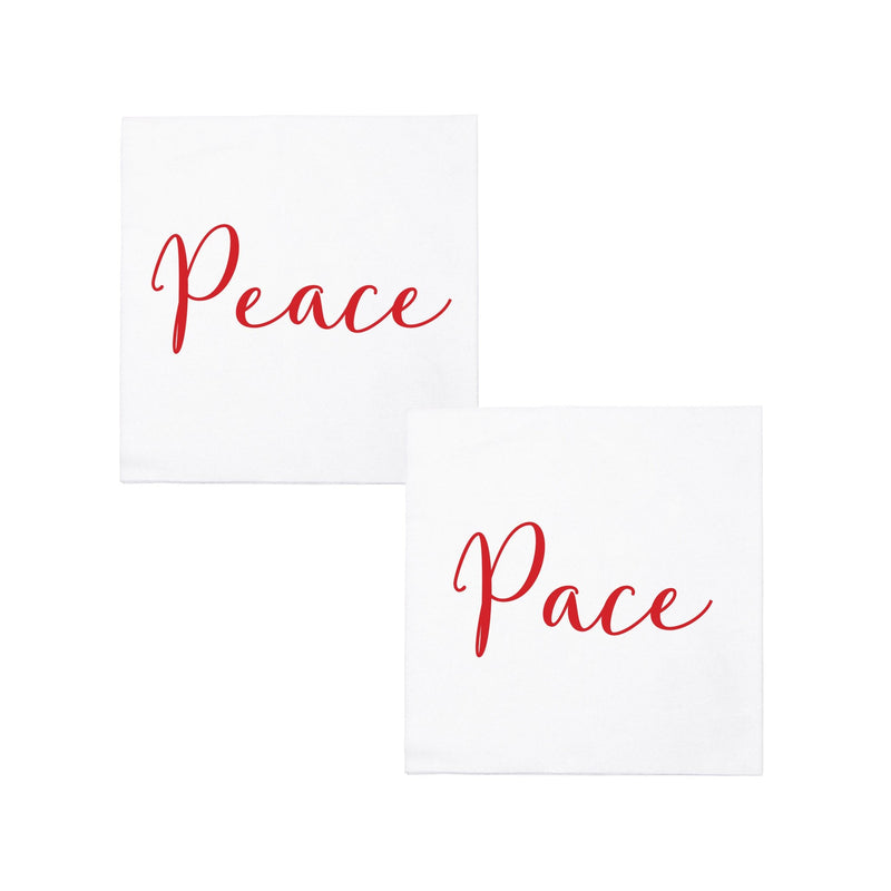Papersoft Napkins Peace/Pace Cocktail Napkins (Pack of 20) by VIETRI