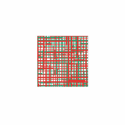Papersoft Napkins Green & Red Plaid Cocktail Napkins (Pack of 20) by VIETRI