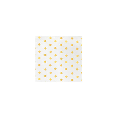 Papersoft Napkins Dot Yellow Cocktail Napkins (Pack of 20) by VIETRI