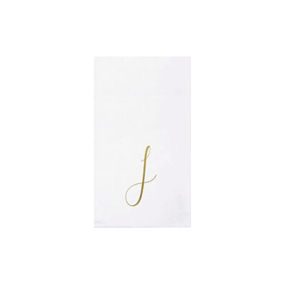 Papersoft Napkins Monogram Guest Towels - J (Pack of 20)