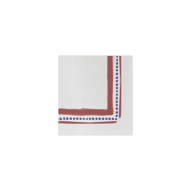 Papersoft Napkins Campagna Red Cocktail Napkins (Pack of 20)