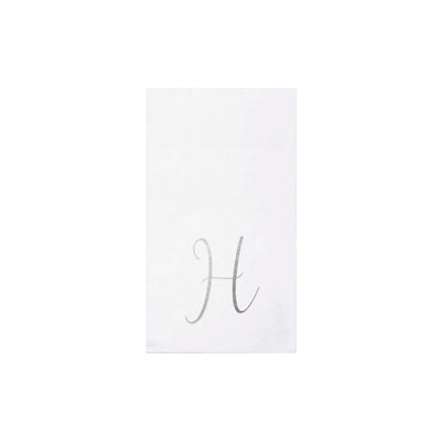 Papersoft Napkins Monogram Guest Towels - H (Pack of 20)