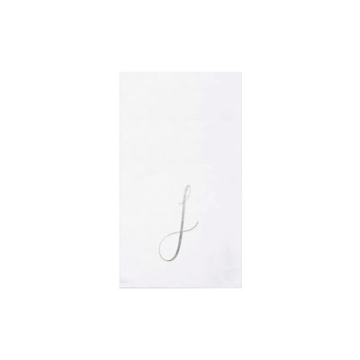 Papersoft Napkins Monogram Guest Towels - J (Pack of 20)