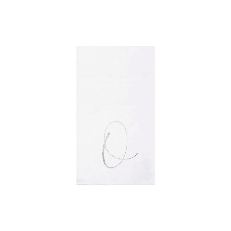 Papersoft Napkins Monogram Guest Towels - O (Pack of 20)