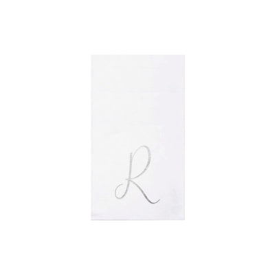 Papersoft Napkins Monogram Guest Towels - R (Pack of 20)