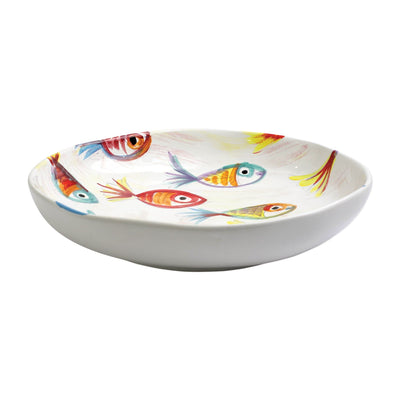 Pesci Colorati Shallow Bowl by VIETRI