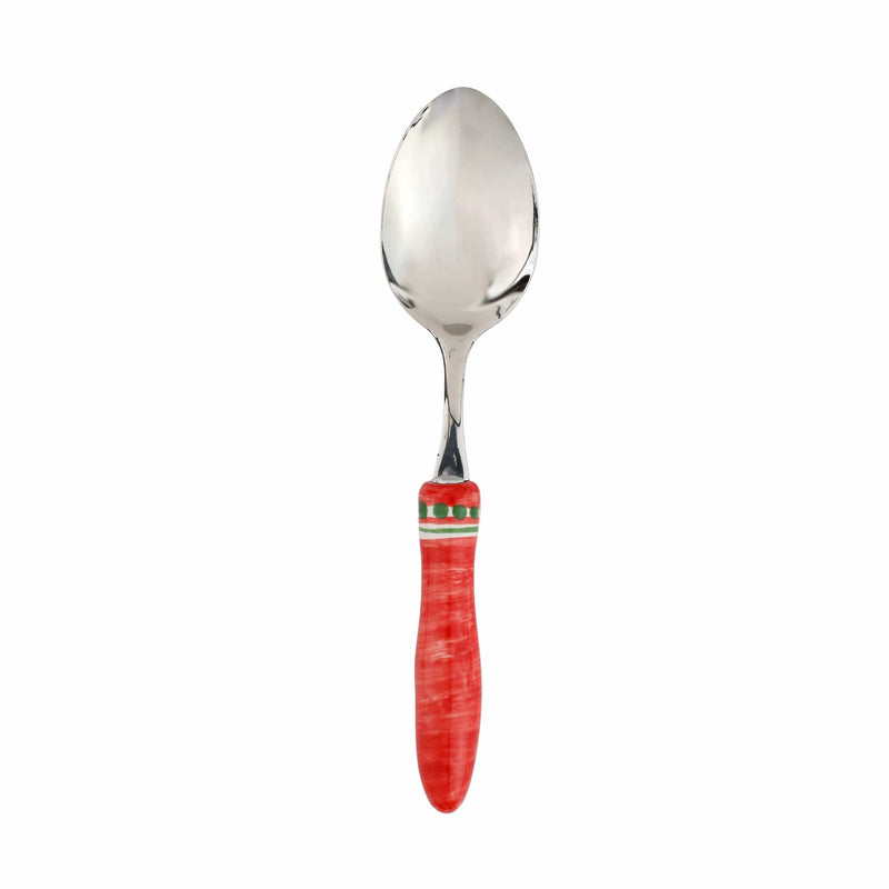 Positano Red and Green Serving Spoon