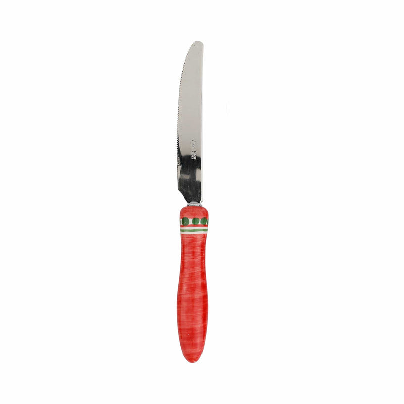 Positano Red and Green Place Knife