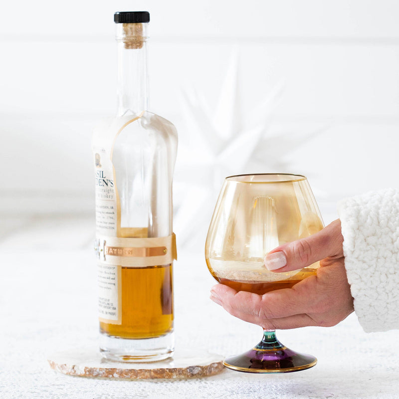 Regalia Deco Purple Brandy Snifter