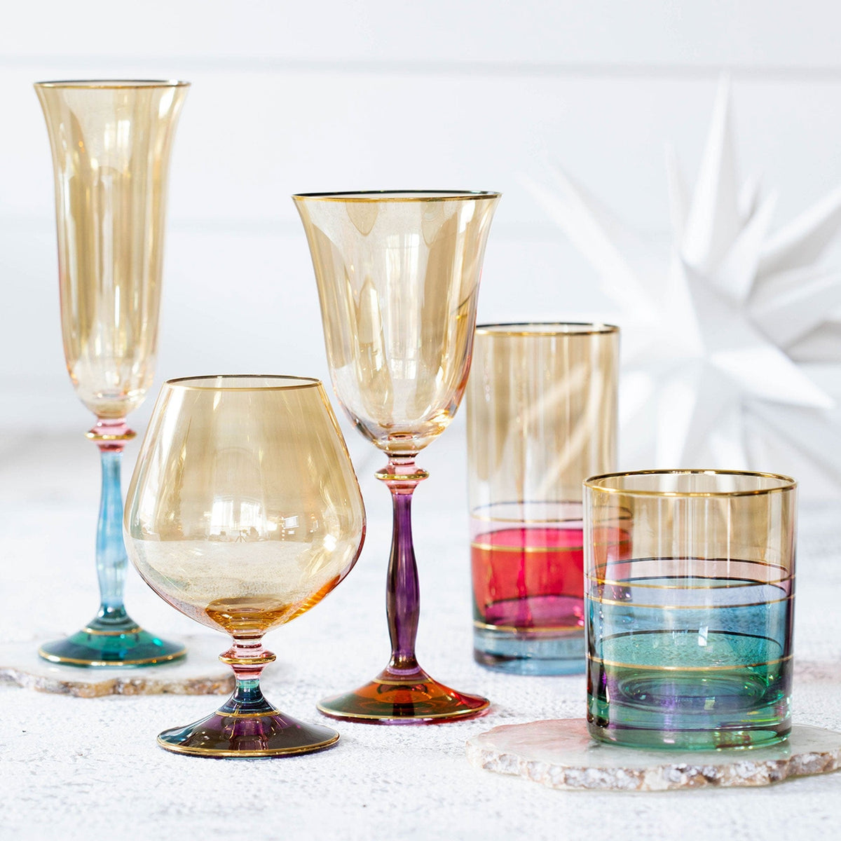 Regalia Deco Red Brandy Snifter