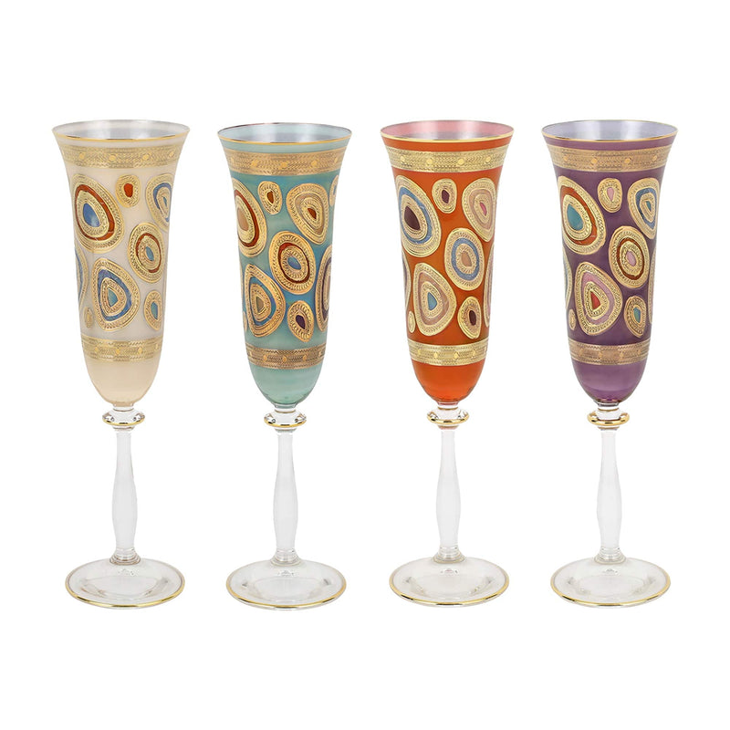 Regalia Assorted Champagne Glasses - Set of 4