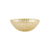 Rufolo Glass Gold Crocodile Small Bowl by VIETRI