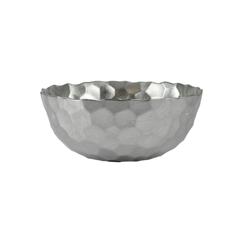 Rufolo Glass Platinum Honeycomb Medium Bowl