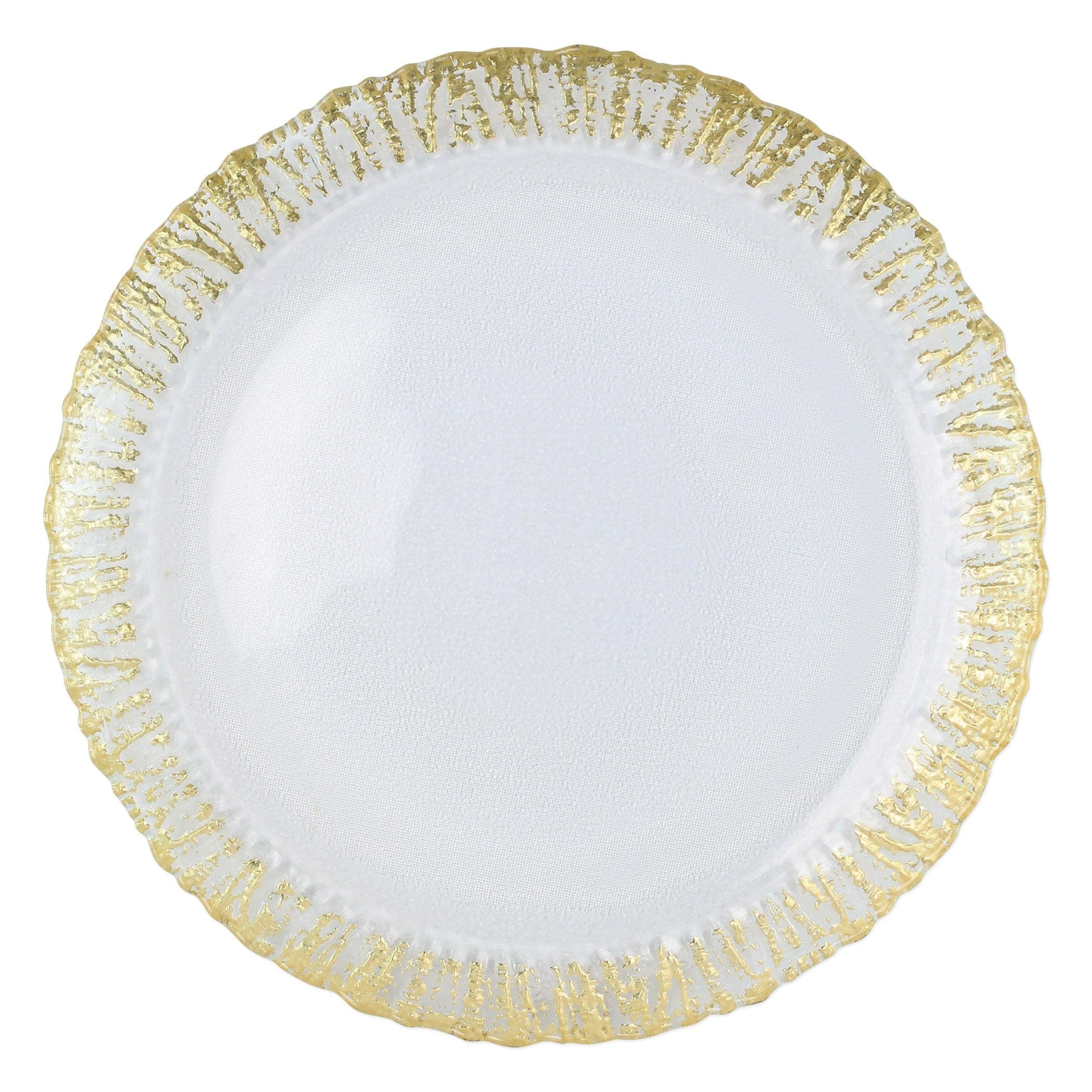 Rufolo Glass Gold Round Platter – VIETRI
