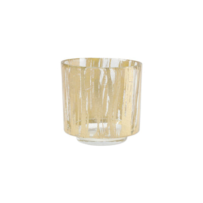 Rufolo Glass Gold Brushstroke Votive by VIETRI