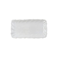 Incanto Stone White Ruffle Rectangular Tray by VIETRI
