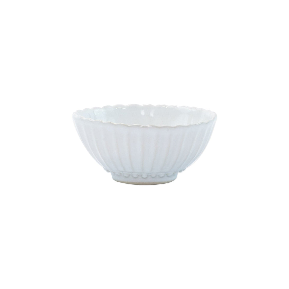 Incanto Stone White Stripe Small Bowl by VIETRI