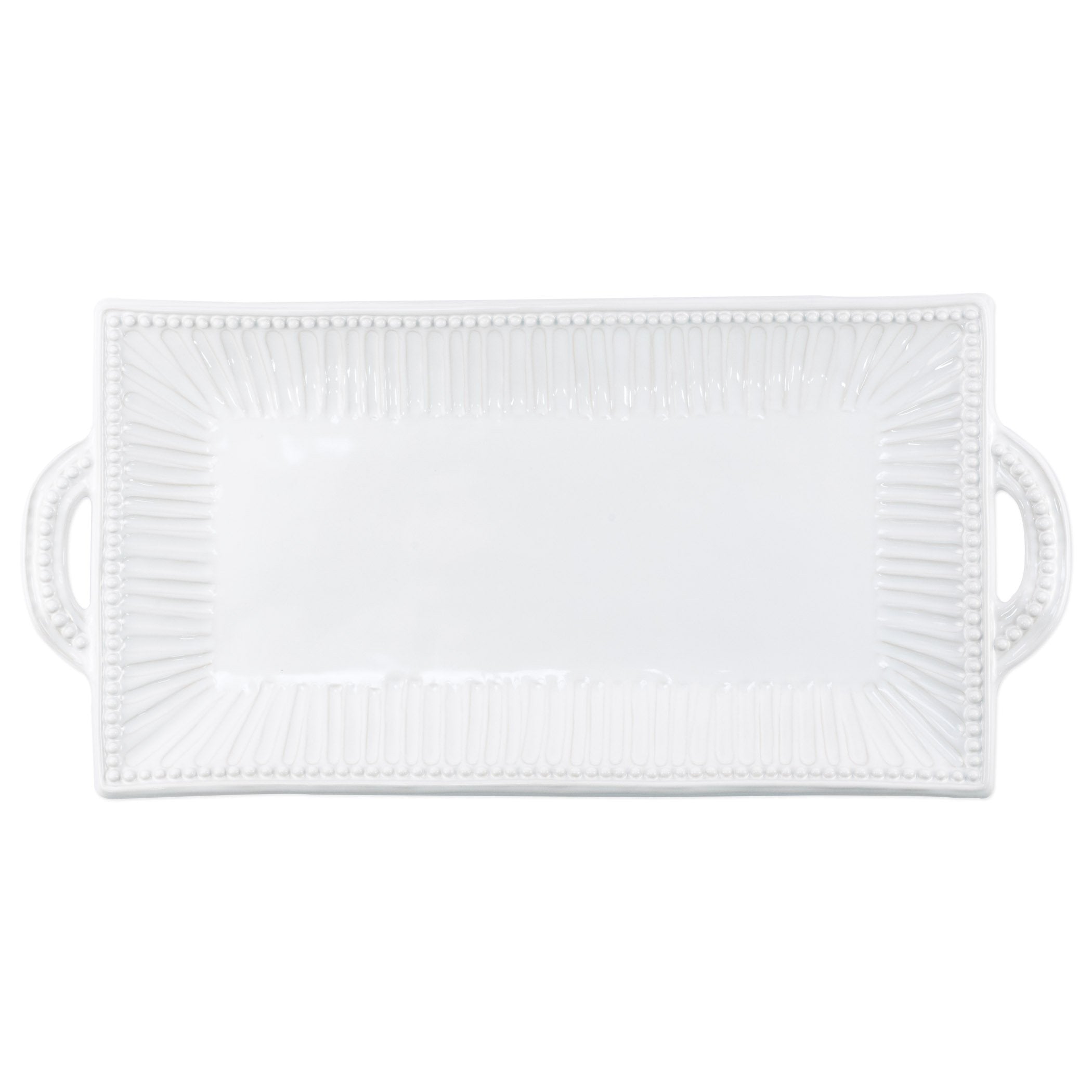 Incanto White Stripe Rectangular Platter