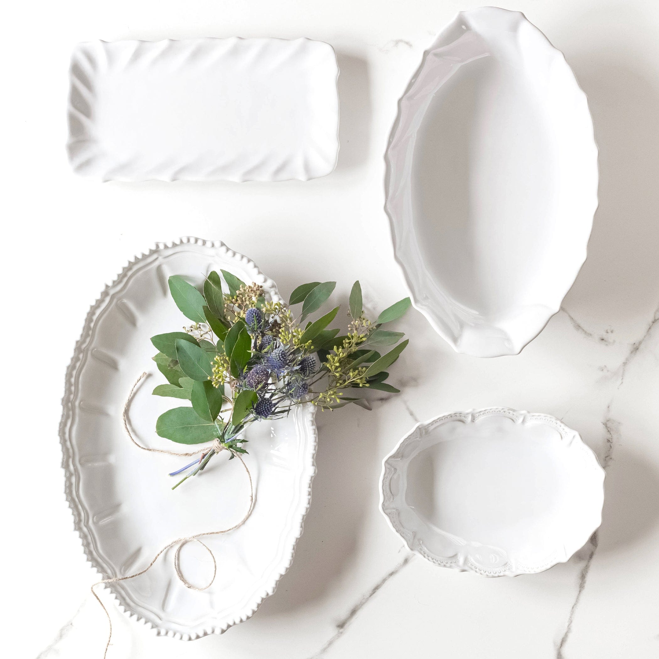 Vietri Incanto Stone Scallop Bread Server - Thumbnail 2