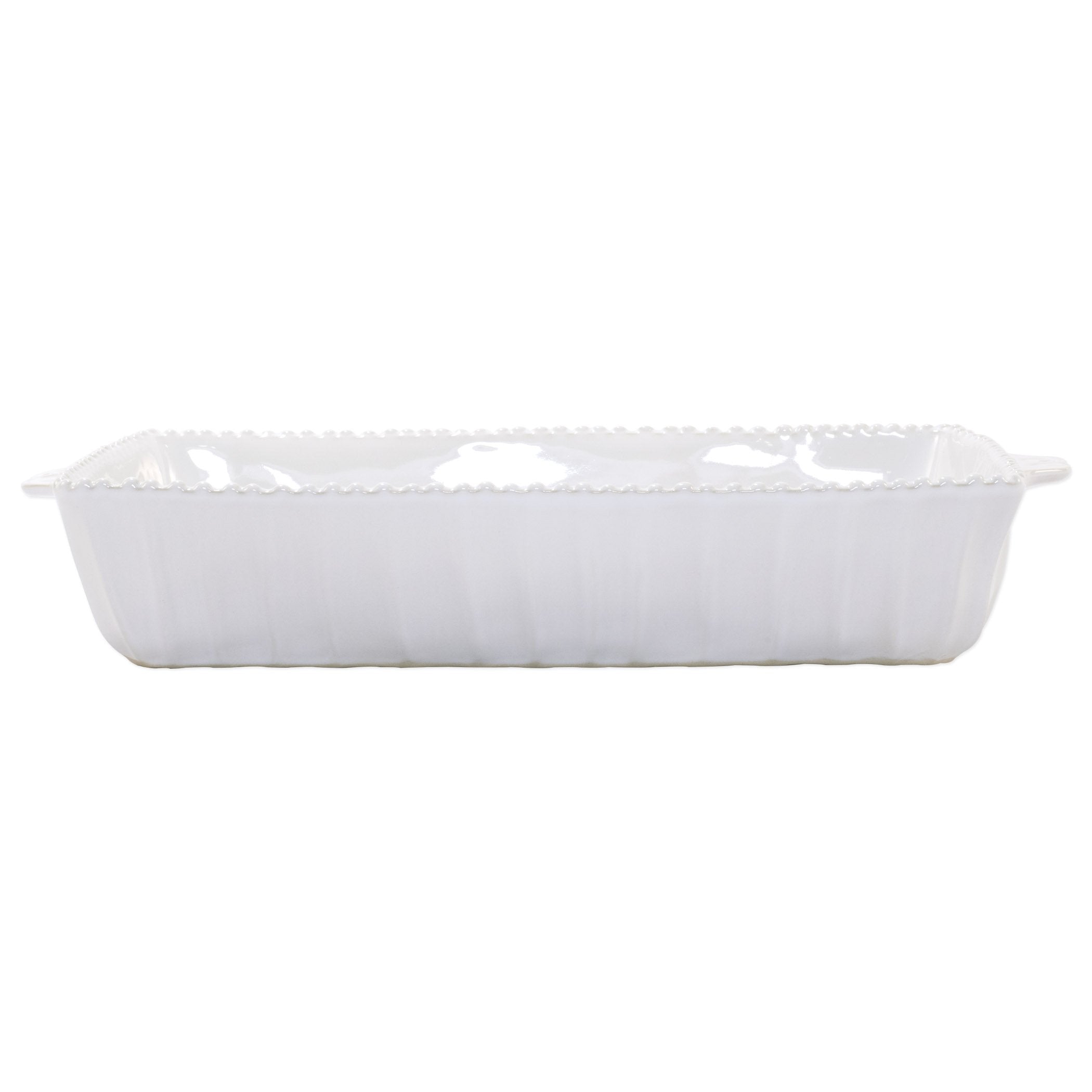 Incanto Stone White Stripe Rectangular Baking Dish – VIETRI