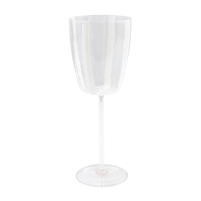 Stripe White Wine Glass by VIETRI