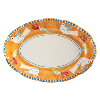 Campagna Uccello Oval Platter by VIETRI