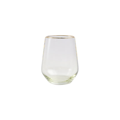 Rainbow Green Stemless Wine Glass by VIETRI