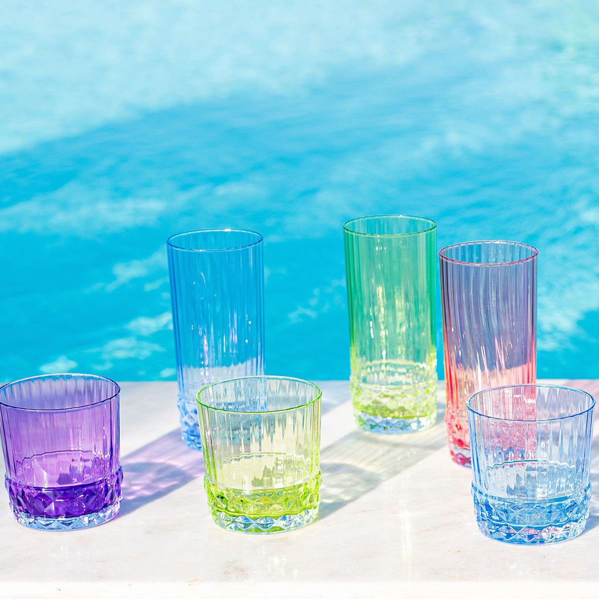 Deco Purple Short Tumbler