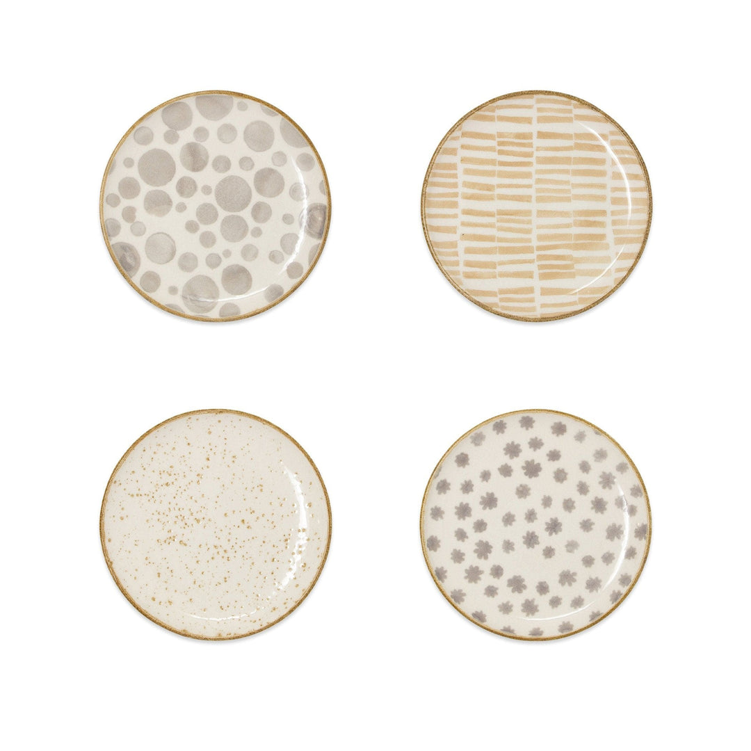 Earth Assorted Cocktail Plates - Set of 4 by VIETRI