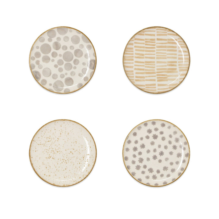 Earth Assorted Cocktail Plates - Set of 4 by VIETRI