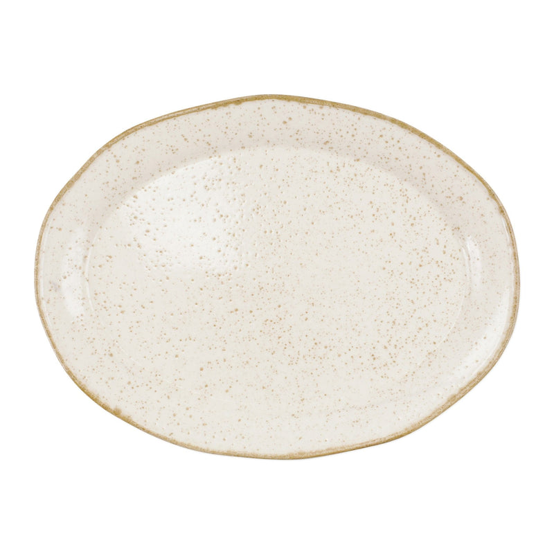 Earth Eggshell Oval Platter by VIETRI