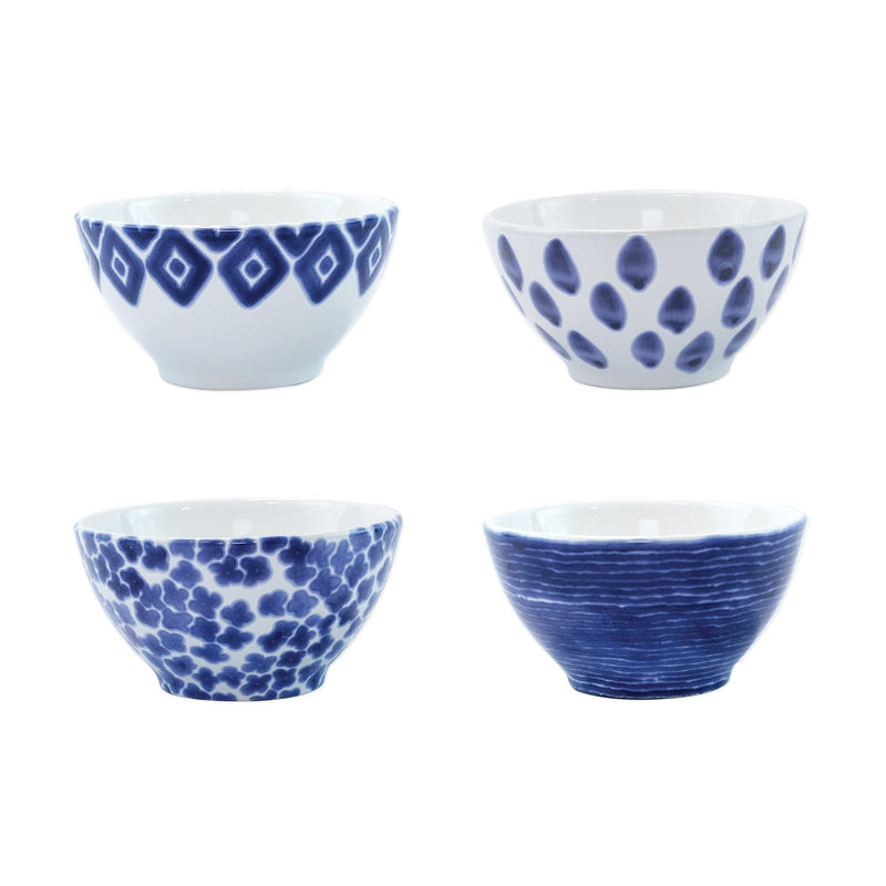 Santorini Assorted Cereal Bowls - Set of 4 by VIETRI